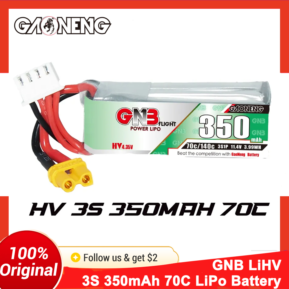 Gaoneng GNB 350mAh 3S 70C Bate – Fpv Drone Goggles recenzja i cena